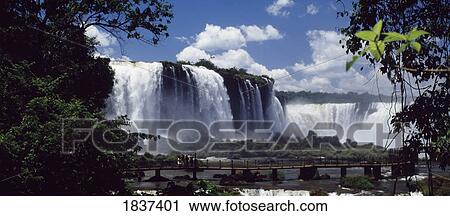 Stock Image - Iguacu, Brazil; Iguacu Waterfalls. Fotosearch