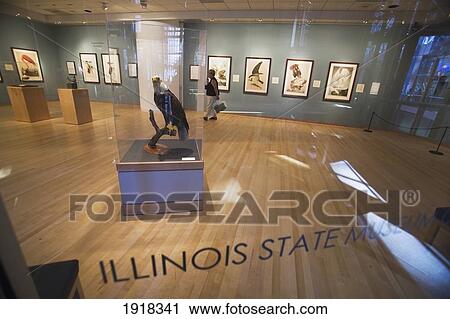 Stock Image - Illinois Statue Museum Art Gallery, Chicago, Illinois, Usa. Fotosearch
