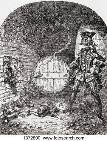 Stock Image - Illustration By George Cruikshank To The Poem The Wedding Day. From The Book The Ingoldsby Legends Or Mirth And Marvels By Thomas Ingoldsby, Published 1865.. Fotosearch
