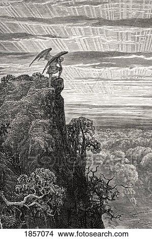 Illustration By Gustave Dore 1832-1883 French Artist And Illustrator For Paradise Lost By John Milton Book Iv Lines 172 And 173 View Large Photo Image Picture - Illustration By Gustave Dore 1832-1883 French Artist And Illustrator For Paradise Lost By John Milton Book Iv Lines 172 And 173. Fotosearch