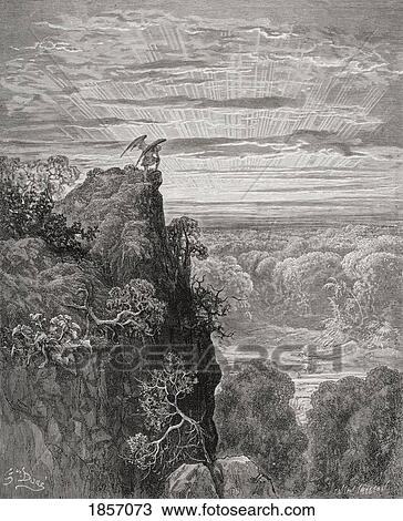Illustration By Gustave Dore 1832-1883 French Artist And Illustrator For Paradise Lost By John Milton Book Iv Lines 172 And 173 View Large Photo Image Stock Image - Illustration By Gustave Dore 1832-1883 French Artist And Illustrator For Paradise Lost By John Milton Book Iv Lines 172 And 173. Fotosearch