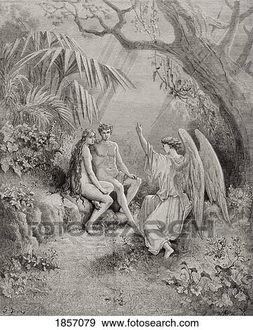 Illustration By Gustave Dore 1832-1883 French Artist And Illustrator For Paradise Lost By John Milton Book V Lines 468 To 470 View Large Photo Image Stock Photo - Illustration By Gustave Dore 1832-1883 French Artist And Illustrator For Paradise Lost By John Milton Book V Lines 468 To 470. Fotosearch