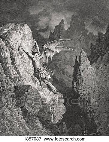 Illustration By Gustave Dore 1832-1883 French Artist And Illustrator For Paradise Lost By John Milton Book Ii Lines 949 And 950 View Large Photo Image Stock Photo - Illustration By Gustave Dore 1832-1883 French Artist And Illustrator For Paradise Lost By John Milton Book Ii Lines 949 And 950. Fotosearch