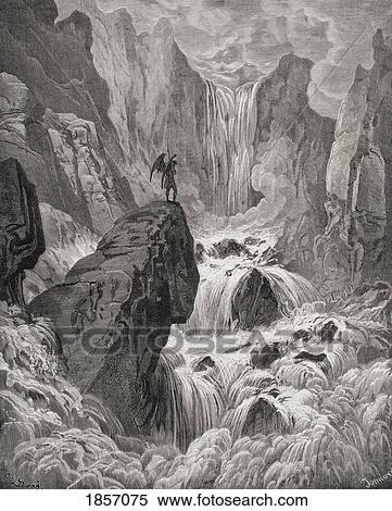 Stock Photography - Illustration By Gustave Dore 1832-1883 French Artist And Illustrator For Paradise Lost By John Milton Book Ix Lines 74 And 75. Fotosearch