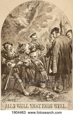Illustration By Sir John Gilbert For All's Well That Ends Well, By William Shakespeare. From The Illustrated Library Shakspeare, Published London 1890. View Large Photo Image Stock Image - Illustration By Sir John Gilbert For All's Well That Ends Well, By William Shakespeare. From The Illustrated Library Shakspeare, Published London 1890.. Fotosearch