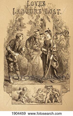 Illustration By Sir John Gilbert For Love's Labour's Lost, By William Shakespeare. From The Illustrated Library Shakspeare, Published London 1890. View Large Photo Image Stock Photo - Illustration By Sir John Gilbert For Love's Labour's Lost, By William Shakespeare. From The Illustrated Library Shakspeare, Published London 1890.. Fotosearch