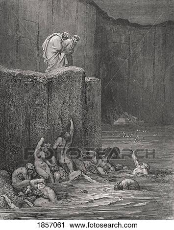 Illustration For Inferno By Dante Alighieri Canto Xviii Lines 116 And 117 By Gustave Dore 1832-1883 French Artist And Illustrator View Large Photo Image Stock Image - Illustration For Inferno By Dante Alighieri Canto Xviii Lines 116 And 117 By Gustave Dore 1832-1883 French Artist And Illustrator. Fotosearch