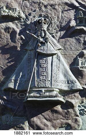 Stock Image - Image Of Our Lady Of Guadalupe Outside The Hieronymite Monastery Of Santa Maria De Guadalupe; Guadalupe, Caceres, Spain. Fotosearch