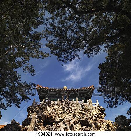 Stock Image - Imperial Garden Of The Forbidden City; Beijing, China. Fotosearch