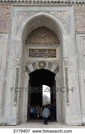Imperial Gate Of Topkapi Palace; Istanbul Turkey View Large Photo Image Stock Photo - Imperial Gate Of Topkapi Palace; Istanbul Turkey. Fotosearch