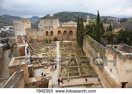Stock Image - In The Alhambra; Granada Andalucia Spain. Fotosearch
