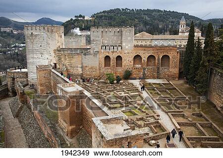 Stock Photo - In The Alhambra; Granada Andalucia Spain. Fotosearch