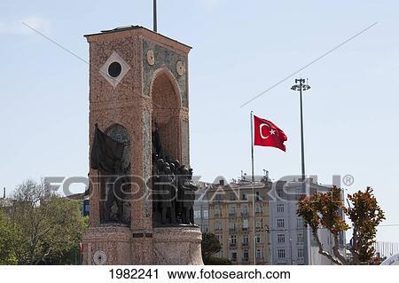 Independance Monument Commemorating Kemal Ataturk In Taksim Square; Istanbulturkey View Large Photo Image Stock Image - Independance Monument Commemorating Kemal Ataturk In Taksim Square; Istanbulturkey. Fotosearch