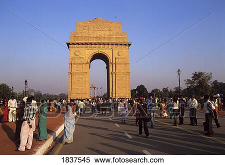 India Gate At The Eastern End Of Rajpath; New Delhi, India View Large Photo Image Stock Photography - India Gate At The Eastern End Of Rajpath; New Delhi, India. Fotosearch