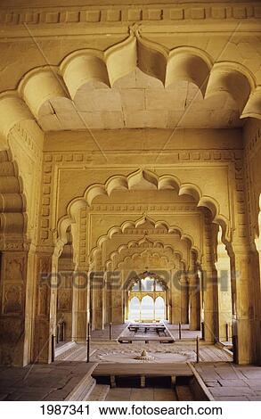 India Interior Of Red Fort Delhi Stock Image 1987341