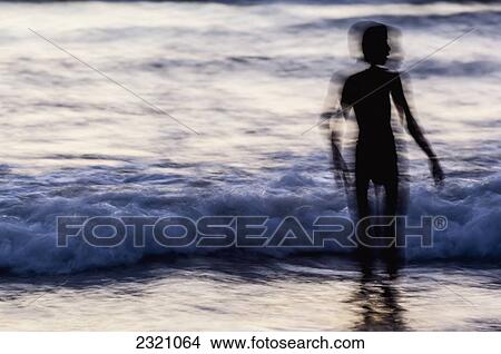 India, Karnataka, Blurry Picture Of Silhouette And Waves; Gokarna View Large Photo Image Picture - India, Karnataka, Blurry Picture Of Silhouette And Waves; Gokarna. Fotosearch