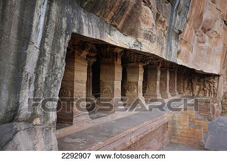 Stock Photo - India, Karnataka, Cave temples; Badami. Fotosearch