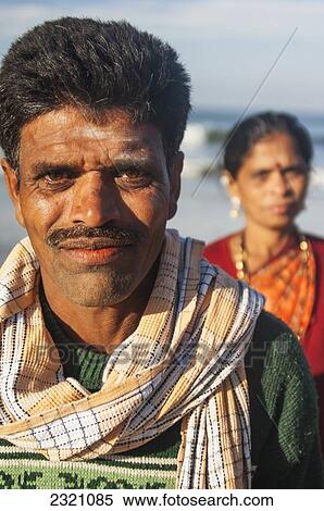 India, Karnataka, Portrait Of Man And Woman On Gokarna Beach; Gokarna View Large Photo Image Stock Photography - India, Karnataka, Portrait Of Man And Woman On Gokarna Beach; Gokarna. Fotosearch