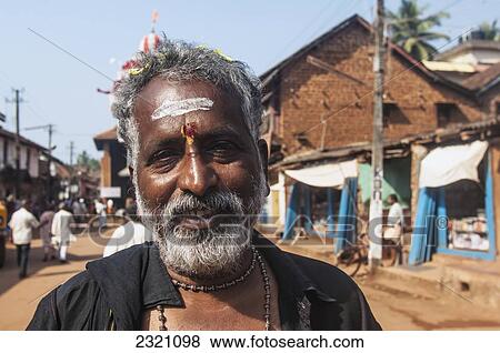 India, Karnataka, Portrait Of Senior Man At Street; Gokarna View Large Photo Image Stock Photo - India, Karnataka, Portrait Of Senior Man At Street; Gokarna. Fotosearch