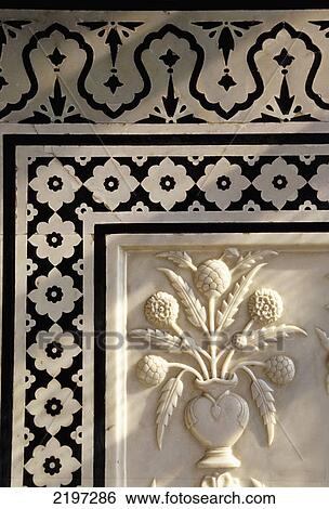 India, Rajasthan, Detail Of Marble Inlay Work In Palace Room; Amber Fort View Large Photo Image Stock Photograph - India, Rajasthan, Detail Of Marble Inlay Work In Palace Room; Amber Fort. Fotosearch