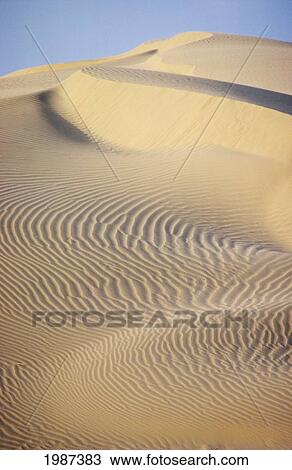 Stock Image - India, Rajasthan, Thar Desert, Sand Dunes, Close-Up Of Designs In Sand.. Fotosearch