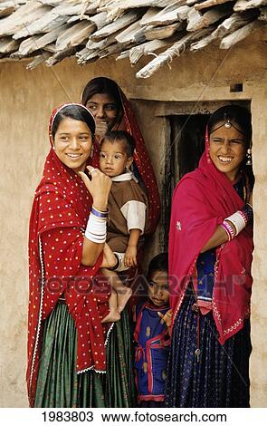 India, Rajasthan, Village Near Jodhpur, Village Family. No Model Release View Large Photo Image Stock Image - India, Rajasthan, Village Near Jodhpur, Village Family. No Model Release. Fotosearch