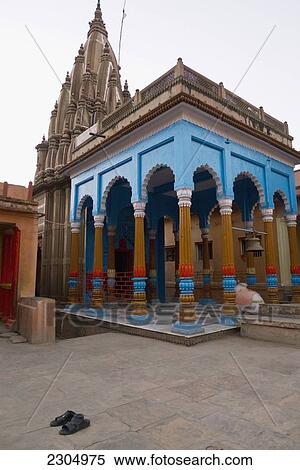 Stock Photography - India, Uttar Pradesh, Rameshwaram Temple on the Panchakroshi Pradakshina; Varansi. Fotosearch
