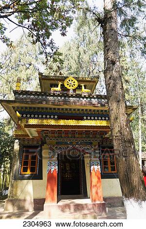 India, West Sikkim, Yuksom, Prayer Wheel; Norbugang Park View Large Photo Image Stock Image - India, West Sikkim, Yuksom, Prayer Wheel; Norbugang Park. Fotosearch