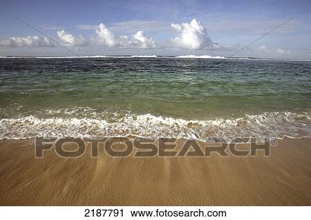 Stock Image - INDIAN OCEAN BEACH MAURITIUS. Fotosearch