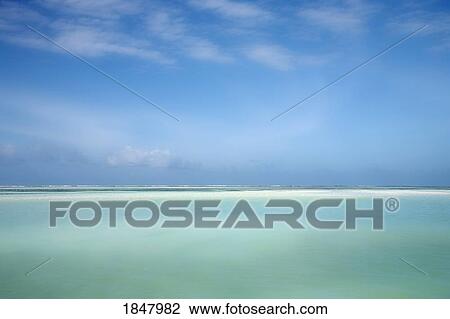 Indian Ocean, Zanzibar, Tanzania; Tropical Ocean Horizon View Large Photo Image Stock Image - Indian Ocean, Zanzibar, Tanzania; Tropical Ocean Horizon. Fotosearch