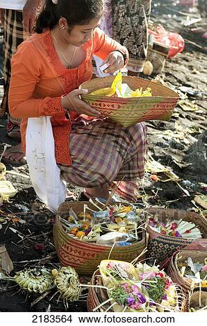 Indonesia, Bali, Pura Ponjok Batu; Alassari, Melasti Festival To Honor Gods Of Sea View Large Photo Image Picture - Indonesia, Bali, Pura Ponjok Batu; Alassari, Melasti Festival To Honor Gods Of Sea. Fotosearch