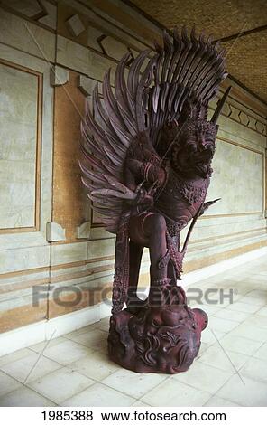 Indonesia, Bali, Ubud, Puri Lukisan Museum, Statue At Entrance. View Large Photo Image Stock Photo - Indonesia, Bali, Ubud, Puri Lukisan Museum, Statue At Entrance.. Fotosearch