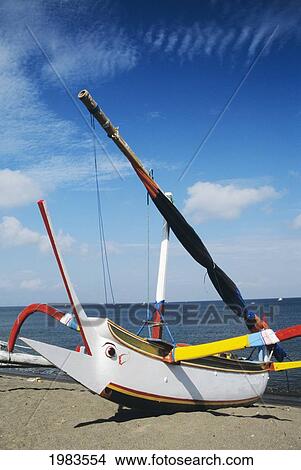 Picture - Indonesia, Fishing boats near Sengigi; Lombok. Fotosearch