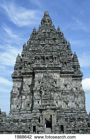 Indonesia, Java, Prambanan Temple, View From Front Of Ancient Structure View Large Photo Image Stock Image - Indonesia, Java, Prambanan Temple, View From Front Of Ancient Structure. Fotosearch