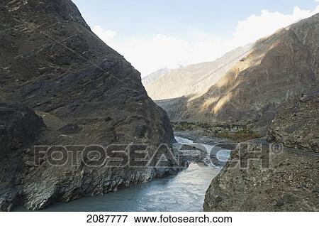 Indus River Gorge, Skardu, Northern Areas, Pakistan View Large Photo Image Stock Photo - Indus River Gorge, Skardu, Northern Areas, Pakistan. Fotosearch