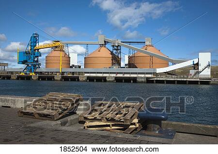Picture - Industrial Waterfront, Blyth, Northumberland, England. Fotosearch