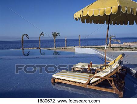 Infinity Pool At The Oberoi Sahl Hasheesh And Sea View Large Photo Image Stock Image - Infinity Pool At The Oberoi Sahl Hasheesh And Sea. Fotosearch