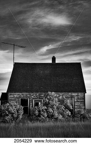 Infrared Image Of Abandoned House, Ghost Town Formerly Known As Bents, Saskatchewan View Large Photo Image Stock Photo - Infrared Image Of Abandoned House, Ghost Town Formerly Known As Bents, Saskatchewan. Fotosearch