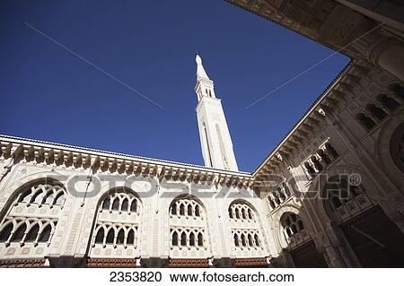 Stock Image - Inner courtyard, Mosque of Emir Abdel Kader; Constantine, Algeria. Fotosearch