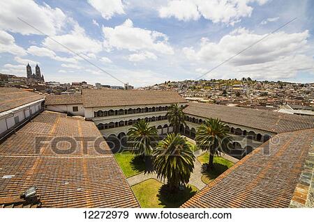 Inner courtyard of San Agustin Church, Quito, Pichincha, Ecuador View Large Photo Image Stock Photo - Inner courtyard of San Agustin Church, Quito, Pichincha, Ecuador. Fotosearch