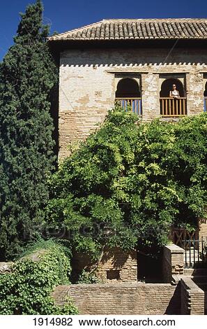 Inside Alhambra Palace View Large Photo Image Stock Image - Inside Alhambra Palace. Fotosearch