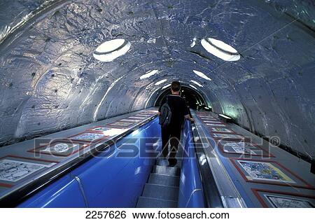 Stock Photograph - Inside Atomium, Brussels, Belgium.. Fotosearch