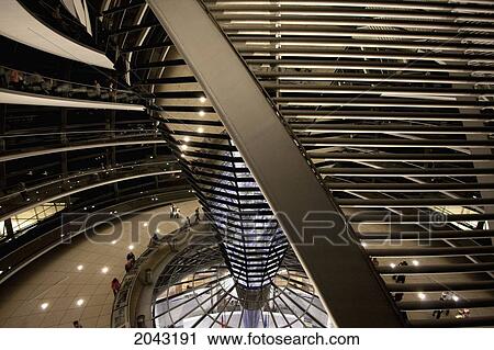 Inside Norman Foster's Dome Of The Reichstag Building At Night, Berlin, Germany View Large Photo Image Stock Image - Inside Norman Foster's Dome Of The Reichstag Building At Night, Berlin, Germany. Fotosearch