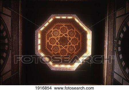 Picture - Interior Detail Of Quayt Bay Mosque. Fotosearch