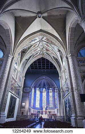 Stock Photo - Interior, Notre-Dame Cathedral; Luxembourg City, Luxembourg. Fotosearch