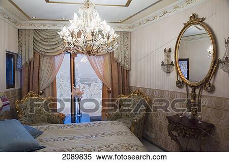 Stock Photography - Interior Of A Luxurious Room, Levi, Lapland, Finland. Fotosearch