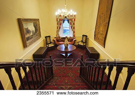 Stock Image - Interior Of Ashford Castle; County Galway, Ireland. Fotosearch