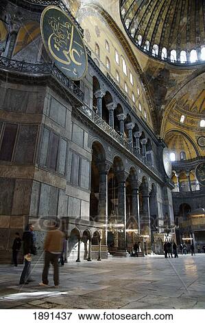 Stock Photo - Interior Of Aya Sofia. Fotosearch