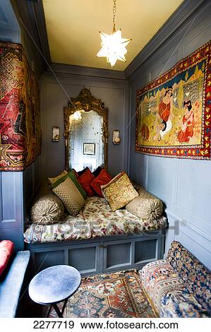 Stock Photo - Interior of Blacks private members club, Dean Street, Soho; London, England. Fotosearch