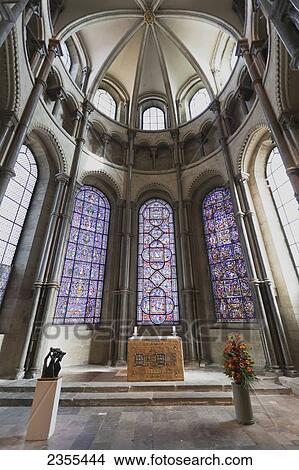Picture - Interior of Canterbury Cathedral; Canterbury, Kent, England. Fotosearch